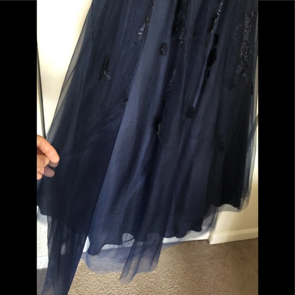 Elizabeth K GLS Formal dress New with Tags Hand Beaded prom party shoulder off - Picture 7 of 15